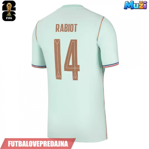 Lacne Muži Futbalové dres Francúzsko Adrien Rabiot #14 MS 2026 Krátky Rukáv - Preč